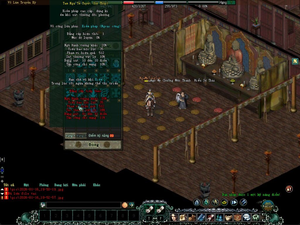 Cách tăng điểm Nga My kiếm