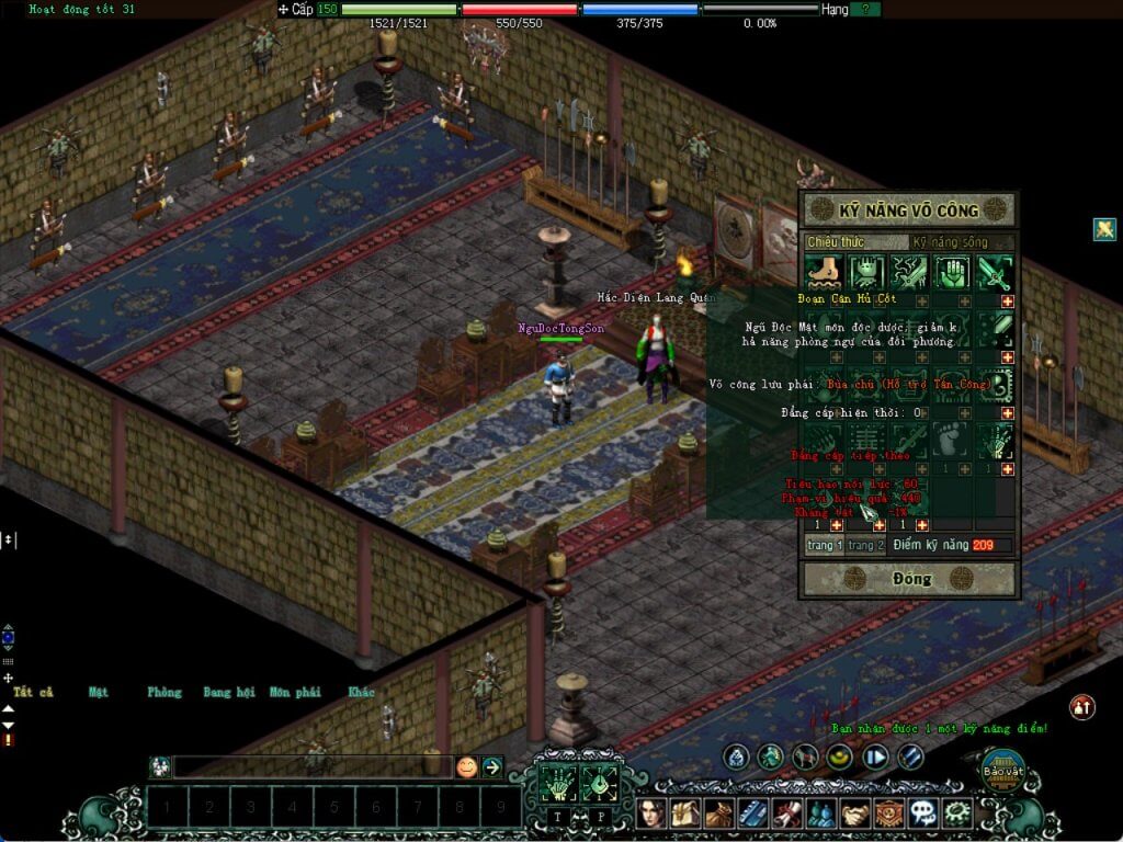 cách tăng điểm ngũ độc võ lâm bùa