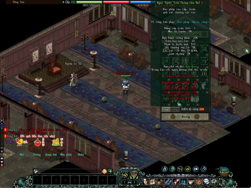 cách tăng điểm côn lôn vo lâm (đao)