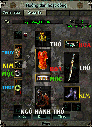 Cách Mặc Đồ Ngũ Hành VLTK 1 hệ Thổ